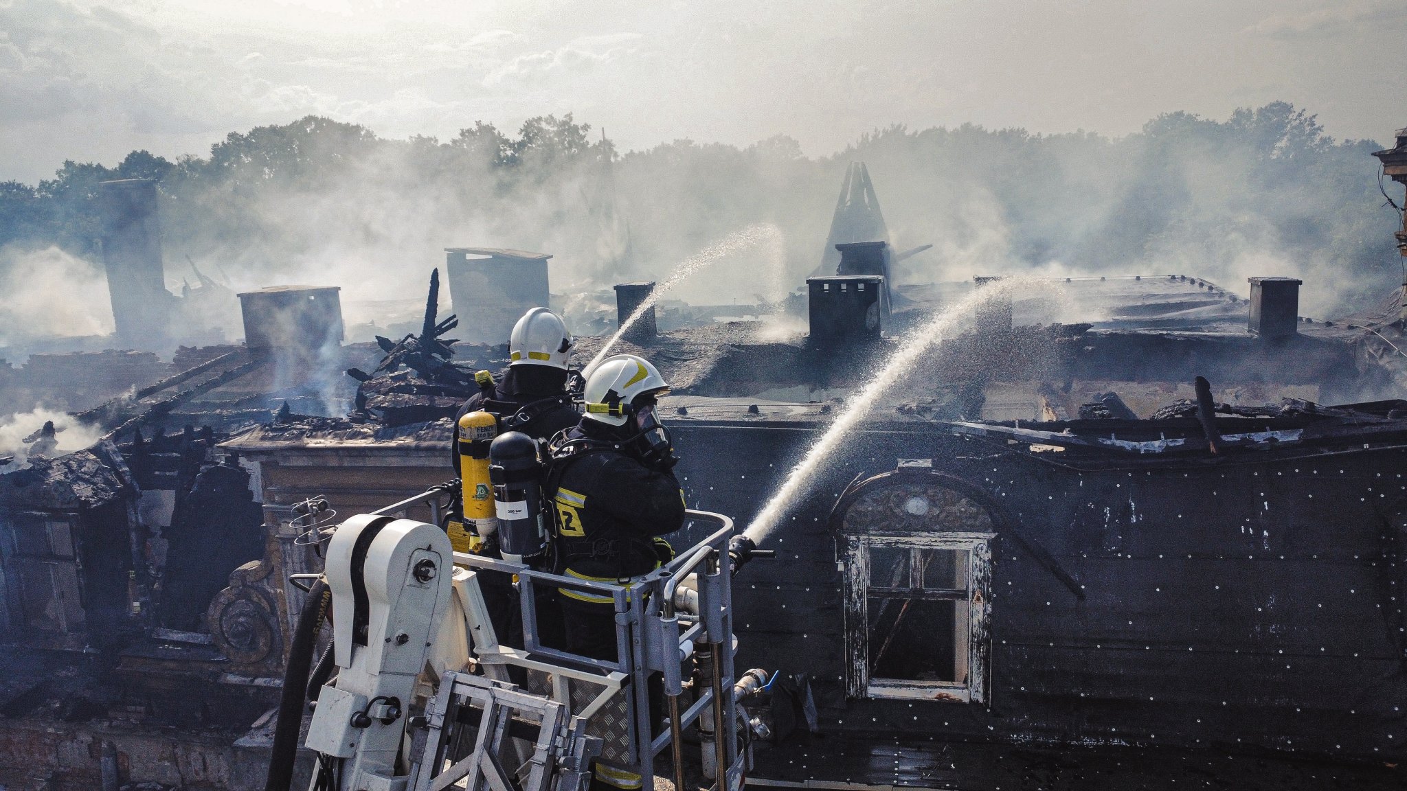 Pożar pałacu Jelcz-Laskowice
